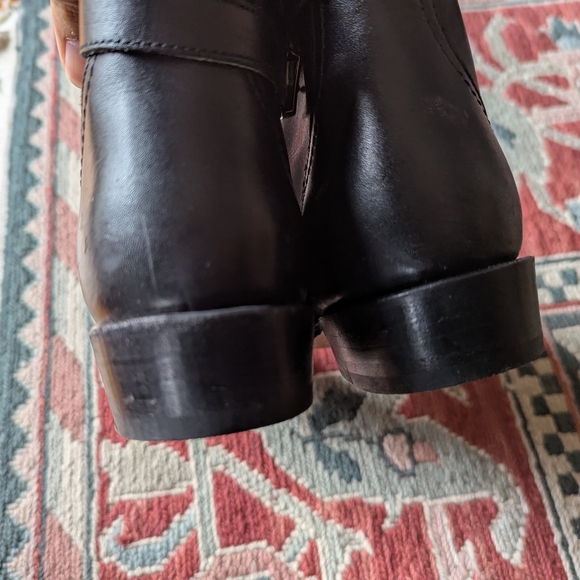 Frye Dorado Black Leather Riding Boots - 7 - Picture 7 of 9